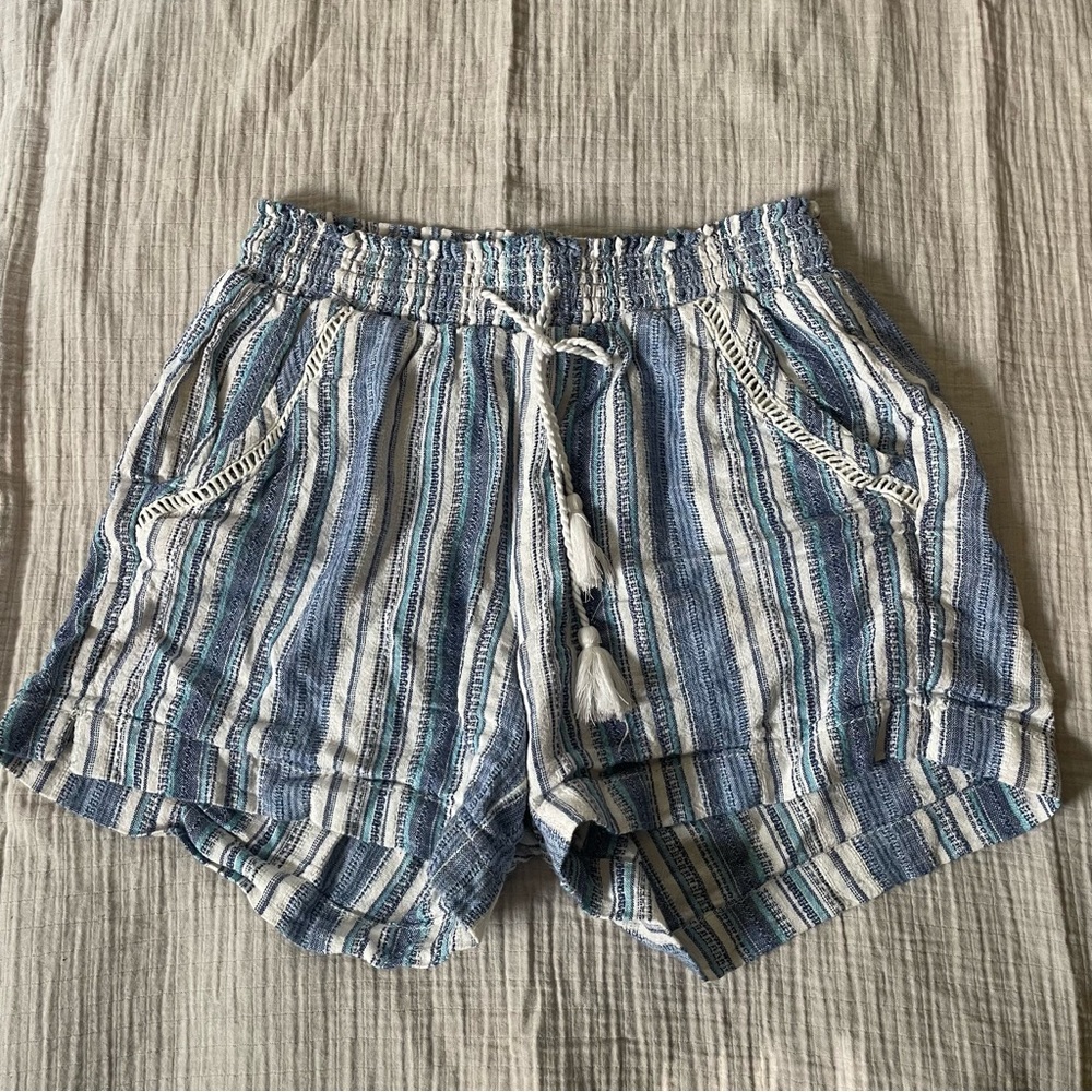 Briggs New York Blue and White Striped Women's Shorts